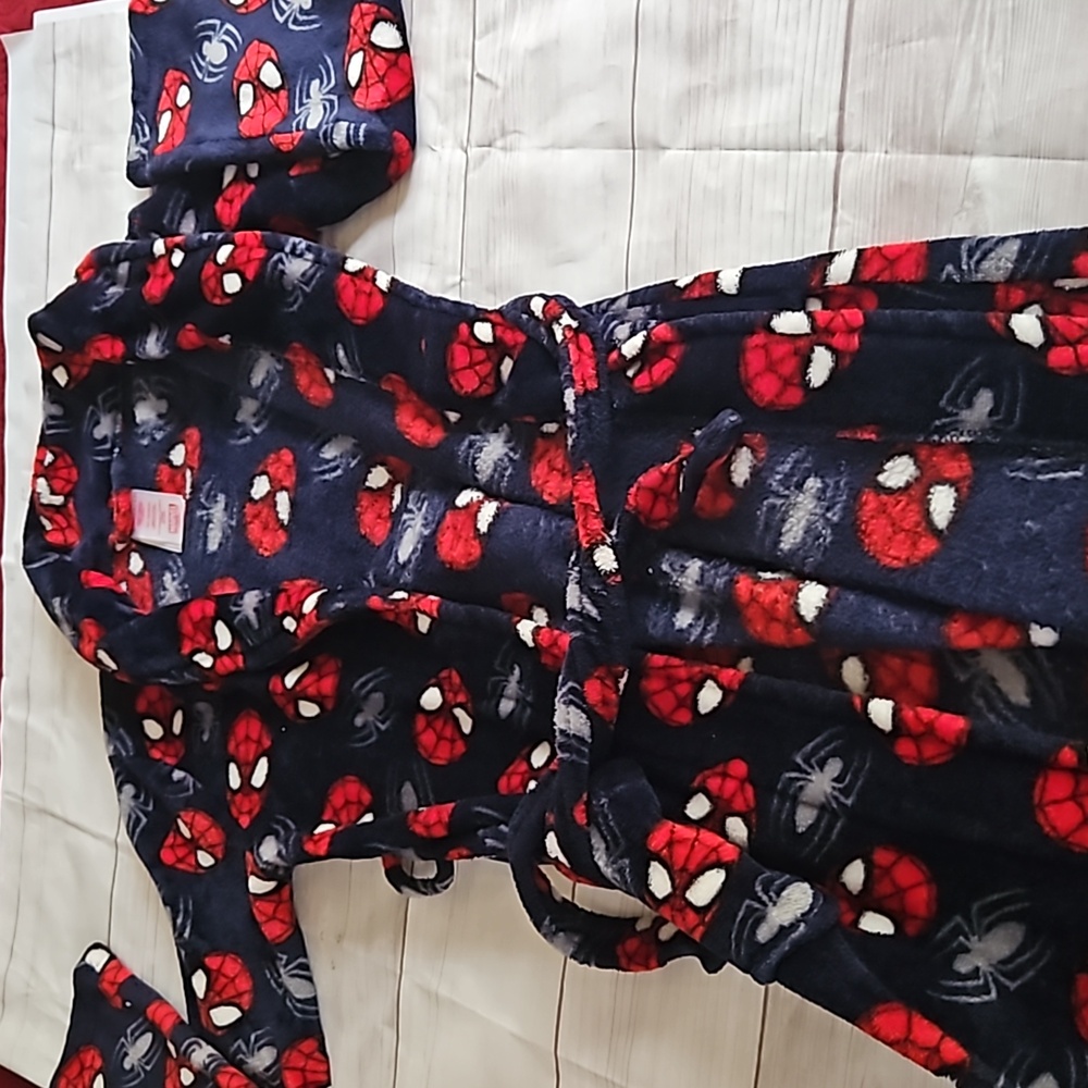 Kids marvel Spiderman bathrobe